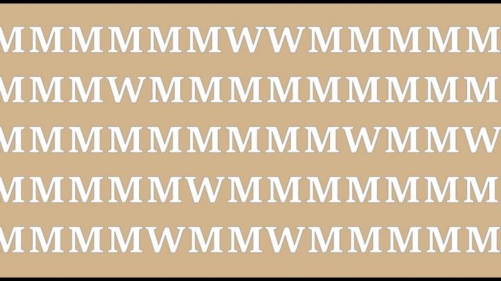 Test opazanja: Mozete li pogoditi koliko se slova ”W” nalazi na slici?!